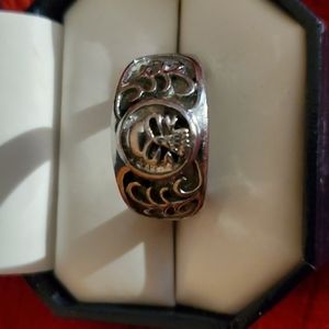 Mens Sz 11 Stainless Steel Skull Ring